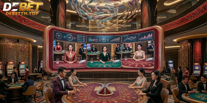 คาสิโนสด DeBet casino live streaming