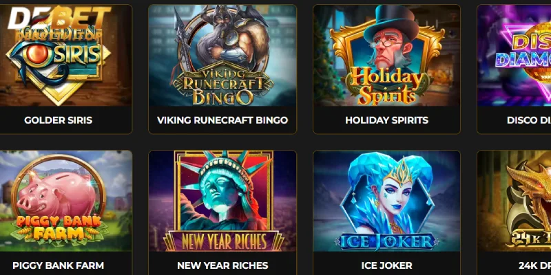 รวมค่ายเกมชั้นนำใน Slots DeBet