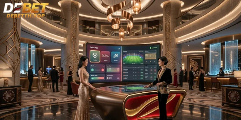 อินเทอร์เฟซใช้งานง่ายผ่าน DeBet app ทั้ง iOS และ Android